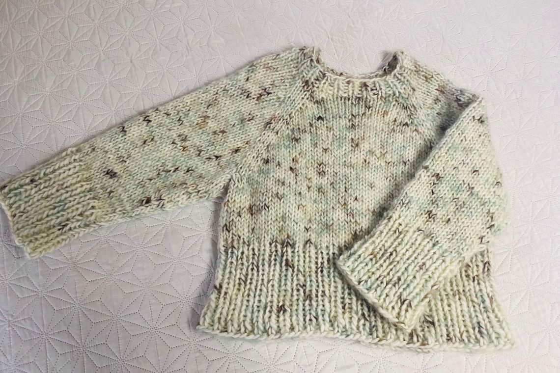 Den færdige Marble sweater